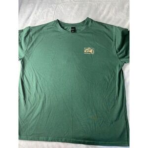 DAZY The Arid Mountain Graphic T-Shirt Green Crew Neck Short Sleeve Mens Large